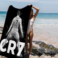 1 vnt. C-Cristiano R-Ronaldo CR7 Mikropluošto Paplūdimio Rankšluostis Sugeriantis Greitai Džiūstantis Minkštas Jogos Plaukimo Kurorto Alpinizmo Rankšluostis W30*H60(CM)