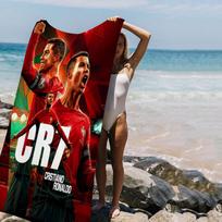 1 vnt. C-Cristiano R-Ronaldo CR7 Mikropluošto Paplūdimio Rankšluostis Sugeriantis Greitai Džiūstantis Minkštas Jogos Plaukimo Kurorto Alpinizmo Rankšluostis W63*H120(CM)