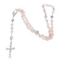 Dovana Jėzaus Kristaus Kryžius Maldos Religija Rožančius Mergelė Marija Katalikiškas Nukryžiuotas Karoliukai Vyrams Moterims Karoliai Ilgas Grandinėlės Karoliukų Papuošalai