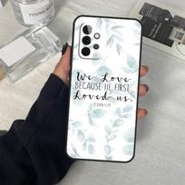Biblijos eilutė Jėzus Kristus Krikščioniškas dėklas, skirtas Samsung Galaxy A06 A16 A26 A36 A56 A53 A32 A52 A33 A13 A55 A35 A15 A14 A34 A54 A17 For Samsung A56