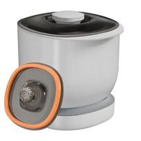 Food Grade PP Materials 6kg Rice Storage Container Airtights Safe for Kitchen Dimension 23.8x24.7x25cm 1 gray