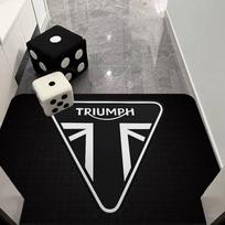 T-Triumph Motociklo Logotipas Durų Kilimėlis Vaikų Kambario Miegamojo Dekoras Balkono Neslystantis Durų Kilimėlis Svetainės Kilimėlis 100cm x 150cm