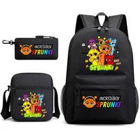 Anime Cartoon Schoolbag Rhythm Box Sprunki Backpack Satchel Pencil Case Three-Piece Set Three-piece set