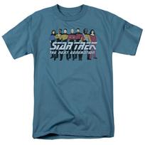 Star Trek TNG Line Up T-Shirt Adult Child XXL gray