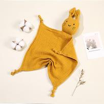 Baby Cotton Muslin Comforter Blanket Soft Newborn Sleeping Dolls Cute Cat Kids Sleep Toy Soothe Appease Towel Bibs Saliva Towel imbieras