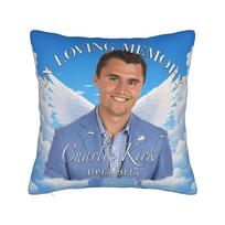 Juokingas Memas Charlie Kirk Pagalvės užvalkalas Dizainas Pagalvės užvalkalas Svetainės kėdei Juokingi pagalvių užvalkalai Peach skin 18*18(CM)-1Pcs blue