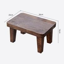 Kietmedžio mažas suoliukas Japoniško stiliaus namams Žemas suoliukas Saulės vonioms Bato keitimo suoliukai Biurui Style C gray