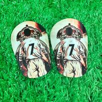 Mažo dydžio mini blauzdų apsaugos vaikams Futbolo blauzdų apsaugos kojų apsaugos šoninės pagalvėlės futbolo žaidėjams 10*6cm