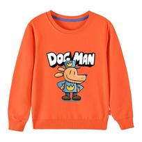 Dogman vaikiškas džemperis Ruduo Vaikams Linksmas Animacinis Šuo Žmogus Ilgomis Rankovėmis Viršutiniai Drabužiai Berniukams Anime Mados Gobtuvėlis Mergaitei Laisvalaikio Drabužiai 120 red