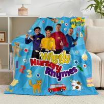 1PC Wiggle And Learn Show Flannel Blanket Gift, Suitable for Both Men And Women, Soft Ideal for Beds And Sofa, Birthday Or Christmas Gift 75x90cm