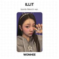 ILLIT bomba Merch versija. Oficiali nuotraukų kortelė WONHEE