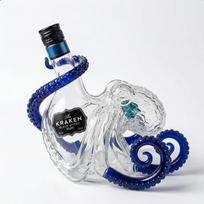 Krakeno Aštuonkojis Spalvotas Likerio Decanteris Gražus Suvenyras Viskio Romo Butelis Namų Barui Gėrimų Laikymui Ir Vizualiai Dekoratyvus Ornamentas (as the picture,750ML) gray