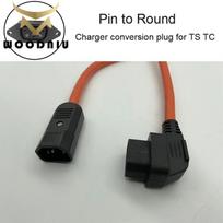 Super SOCO Akumuliatoriaus Jungtis TS TC Originalūs Motociklų Priedai Kėbulo Įkrovimo Kištukas Akumuliatoriaus Lizdas Kabelis Elektriniai Dviračiai Pin to Round gray