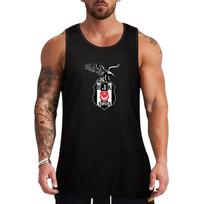 Besiktas Erelio Logotipo Lipdukas Tankinis Unisex Drabužiai Sporto Salės Rankovių Neturintis Unisex M brown