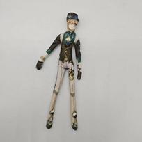 Šerlokas Holmsas Šerlokas Cosplay Pliušinė Lėlė Džonas Vatsonas Abstraktaus Veikėjo Įmontuotas Vielinis Skeletas Pozuojamas Veiksmo Žaislas Dovana 28cm gray