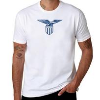 Senas mėlynas erelis Lazio marškinėliai Medvilniniai marškinėliai Aukštos kokybės unisex marškinėliai 100% medvilnės marškinėliai L white