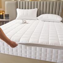 Aukščiausios kokybės dygsniuotas čiužinio užvalkalas su užtrauktuku - Apsauginis šešių pusių paklodės užvalkalas nuo dulkių Pillowcases (Pair) gray