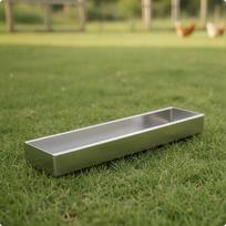 Vištų lesykla Atspari rūdijimui Stačiakampė Paukščių šėrimo stotelė Ypač ilga 40CM without Divider Lid