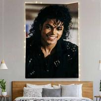 Pop karalius Michaelis Jacksonas Vėliavos Sienos Kabinamas Fonas Meno Vėliava Miegamojo Namų Lauko Dekoravimui 74x94cm(29x37in)