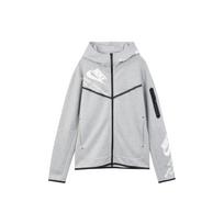 Nike Vyriški pilki su gobtuvu vidutinio storumo kardiganai DM6475-063 L pilka