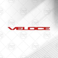 Automobilio lipdukas VELOCE Logotipas 3D Decal Kėbulo apdailos ženklelis Galinės bagažinės emblema Alfa Romeo Giulia Stelvio Giulietta MTO Mito Brera PH3 white