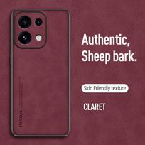 Plain leather comfortable suede case For Reno 16 Pro 16 FS oppo Reno 15 Pro mini Max 15c 14 pro 13 F 12 fs 11 10 Protect Cover OPPO Reno15 Pro vyno raudonos spalvos