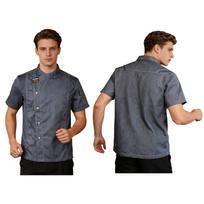 Unisex Chef striukė vyrams Moterų Lengvas Cooking Hotel Restaurant Chef Coat 3XL black
