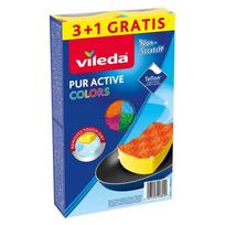 208049 Vileda Pur Active Sponges 4 Pack