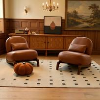 Cute Accent Chair with Solid Wood Legs, Velvet Living Room with Soft Cushion, Cozy Bedroom, Armless Reading Chair for Apartment, Waiting Room, Balcony 86.9 x 72.1 x 69.9 cm ruda