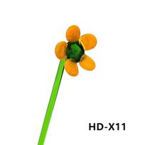 Rankų darbo spalvingas Murano stiklo gėlės papuošalas namų stalo vazai, Bonsa amatai, dekoravimo reikmenys, vestuvių, Valentino dienos, vakarėlio dovana About 14-17cm orange