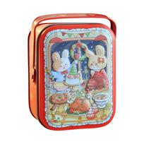 Christmas Biscuits Tin, Pastrys Tin, Empty Tin With Lid, Storage Jar, Box, Gift Tin, Box, Candy Container, Storage Boxes One Size gray