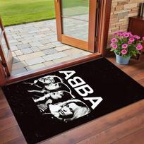 ABBA Print Crystal Velvet Plush Rug Anti?Slip Wear?Resistant Floor Carpet For Indoor Household Home Decoration 40cmx60cm