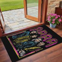 ABBA Print Crystal Velvet Plush Rug Anti?Slip Wear?Resistant Floor Carpet For Indoor Household Home Decoration 40cmx60cm