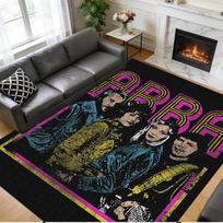ABBA Print Crystal Velvet Plush Rug Anti?Slip Wear?Resistant Floor Carpet For Indoor Household Home Decoration 120cmx160cm