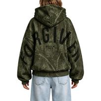 Kids Hoodie Long Sleeve Pullover Letter Print Loose Fit Casual Top 100 armijos žalia spalva