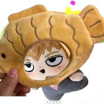 Pliušinis 10cm Mob Psycho100 Kageyama Shigeo Reigen Arataka Didelė Galva Medvilninė Lėlė Apsirengiama Pliušinis Žaislas Kuprinės Papuošalui Raktų Pakabukas 10cm