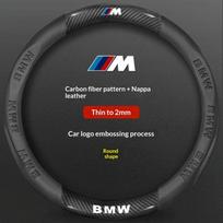 Automobilio anglies pluošto zomšinės odos vairo dangtelis BMW M X1 X3 X5 X7 F01 F10 F15 F20 F25 F30 M2 M3 E39 E46 E60 E70 E90 G20 G30 anglies pluošto juodos spalvos