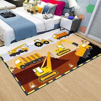 Statybinės technikos rašto plotinis kilimas, plaunami kilimai vaikų miegamajam, svetainei, virtuvei, įėjimo kilimėlis, neslystantys flaneliniai kilimėliai 120cm x 160cm