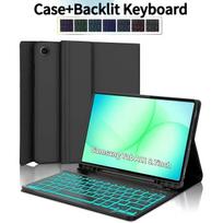 Dėklas Samsung Galaxy Tab A11 8.7 colio, Klaviatūros dangtelis Samsung Tab A11 SM-X133/X135/ Belaidė Bluetooth klaviatūra Tab A11 8.7inch&English