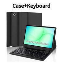 Dėklas Samsung Galaxy Tab A11 8.7 colio, Klaviatūros dangtelis Samsung Tab A11 SM-X133/X135/ Belaidė Bluetooth klaviatūra Tab A11 8.7inch&Russian black