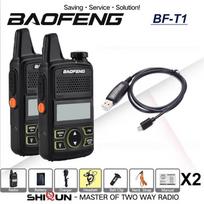 Baofeng BF-T1 MINI Walkie Talkie Kids Woki Toki USB Charger Child Intercom HF Transceiver Protable CB Ham Radios UHF Transmitter EURO&Australia Standard