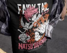 Fairy Tail Anime T-Shirt: Natsu Dragneel & Guild S