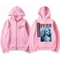 Mens Hip Hop Style Zip-Up Hoodie With Graphic Print - Casual Fall Sweatshirt Young Adults Extra Small rožinė