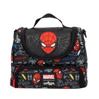 Smiggle vaikiškas pietų krepšys Izoliuotas pietų krepšys mokyklos mokiniams Didelės talpos Vandeniui atsparus Nešiojama pietų dėžutė Mask Spiderman slung meal bag 25*15.5CM
