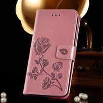 Dėklas Samsung Galaxy A51 A71, 3D gėlių magnetinis odinis atverčiamas dėklas telefonui, skirtas Samsung A01 A11 A31 A41 A81 A91 M30S M21 M31, su kortelių laikikliu, piniginės dangtelis Samsung M31 rožinio aukso spalvos