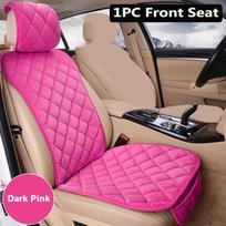 Automobilių sėdynių užvalkalai Paprasti Patogūs automobilio priekinė galinė pagalvėlė Neslystanti šilta pagalvėlė automatinė pagalvėlė 1PC Front Seat tamsiai rausva spalva
