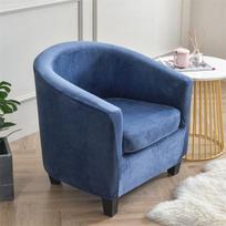 Velvetinis padalintas vamzdžio formos sofos užvalkalas Tampri fotelio užvalkalas Klubinės sofos užvalkalas Vienviečių sofų užvalkalai su sėdynės pagalvėlių užvalkalais Svetainė