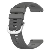 Silikoninis dirželis, skirtas Garmin Forerunner 255 255S 265S 265 Smart laikrodžio apyrankė, skirta Garmin Venu 2 2S Vivoactive 4 4S 18mm Forerunner 255S 265S tamsiai pilka spalva