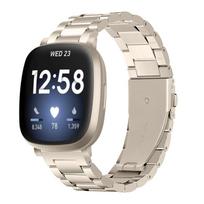 Metalinis diržas, skirtas Fitbit Versa laikrodžiui, nerūdijančio plieno laikrodžio apyrankė, skirta Fitbit Versa 2 3 Sense Versa Lite apyrankei For Fitbit Versa 3 įvairiaspalvis