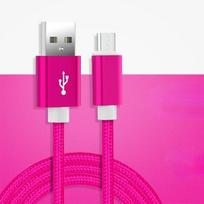 Itin ilgas nailoninis pintas USB įkrovimo laidas, nesipainiojantis C tipo mikro USB iPhone USB laidas 3m for iPhone rožinė